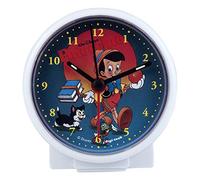 DigiTech 2-Tech Réveil numérique, Plastique, Weiß Pinocchio, 10 x 4 x 10 cm