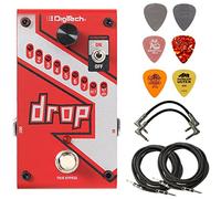 Digitech Drop Lot de 2 câbles de raccordement, 2 câbles d'instrument, 6 médiators Dunlop