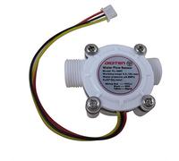 DIGITEN Capteur de débit d'eau G3/8", capteur à effet Hall de qualité alimentaire, compteur de débitmètre 0,3-10 L/min - Compatible avec Arduino, Raspberry Pi et filtre à osmose inverse