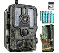 Digitgarden 4K Caméra de Chasse WiFi, Camera Exterieur sans Fil, Détecteur de Mouvement, Vision Nocturne, Déclenchement en 0,1s, Étanchéité IP66, livrée avec Une Carte SD de 64 Go et 8 Piles AA