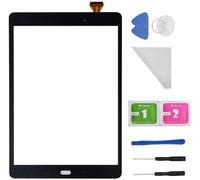 Digitizer Touch Glass for Samsung Galaxy Tab A 9.7 Inch SM-T550 T550 T551 T555 (without LCD) with Adhesive and Tools (Black).[D489]