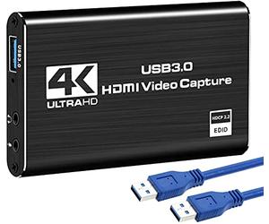 DIGITNOW! Carte De Capture HDMI USB 3.0, Carte de capture audio vidéo 4K, Full HD 1080P pour l'enregistrement de jeu, diffusion en direct