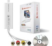 DIGITNOW! Carte de Capture vidéo USB 2.0, convertisseur VHS VCR TV vers DVD, Prise en Charge de Mac OS X PC Windows 7 8 10