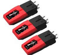DIGITNOW! Lot de 3 aiguilles de rechange universelles pour tourne-disque, avec cartouche, stylet diamant de rechange pour tourne-disque vinyle, LP vintage, phonographe
