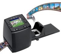 DIGITNOW! Scanner négatif de film 135 mm haute résolution, convertit le film 35 mm et diapositive en format JPEG numérique Enregistrez en carte SD, avec supports coulissants, sans ordinateur/logiciel