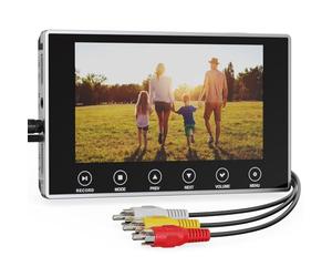 DigitPro Convertisseur VHS vers Numérique 3.0, 4K 5" Grand écran Magnetoscope VHS Video avec Télécommande, Convertit VHS, VCR, DVR, DVD, Hi8, DV, Caméscope, Cassette en Numérique