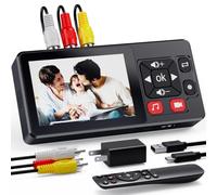 DigitPro Convertisseur VHS vers Numérique 3.0, HD Magnetoscope VHS Video avec Télécommande, Convertit VHS, VCR, DVR, DVD, Hi8, DV, Caméscope, Cassette en Numérique