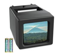DigitPro Visionneuse de Diapositives de 35 mm pour Anciennes Diapositives, grossissement x2 pour Diapositives de 35 mm, alimentée par Piles (2 Piles AAA incluses)