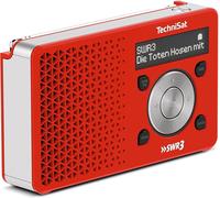 Digitradio 1 Swr3-Edition-Radio Dab+ Portable Avec Batterie (Fm,Haut-Parleur,Mémoire De Favoris,Écran Oled,Petit Bouton D'Accès Direct,1 Watt Rms,Made In Germany)-Rouge/Argenté