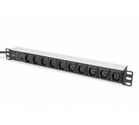 Digitus 10-Outlet Strip protection surtension 10 sortie(s) CA 250 V 2 m Noir