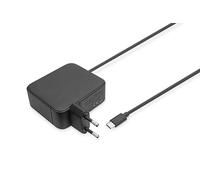 DIGITUS 100W GaN Chargeur USB-C pour Ordinateur Portable - Technologie nitrure de Gallium - Power Delivery 3.0 - Longueur de câble 1,2m - également pour Smartphones et tablettes - Noir
