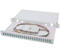 DIGITUS 19" Boîte d'épissure pour fibre optique, OM3, plaqué, 24 x LC