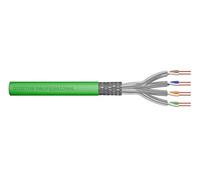 DIGITUS 500 m Cat 8.2 Câble réseau - S-FTP (PiMF) Simplex - BauPVO Dca - LSZH Sans halogène - 2000 MHz Cuivre AWG 22/1 - Compatible PoE++ - Câble LAN Câble de pose Câble Ethernet - Vert