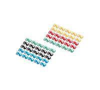 Digitus A-CC-M : Clips d'Identification Câbles Cat5e/6, PVC Couleurs Assorties, Lot de 100 pièces, pour Organisation et Maintenance Réseau