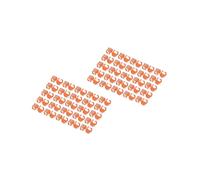 Digitus A-CC-O : Clips de Codage Couleur Orange pour Câbles Cat5e/6, PVC, Sachet de 100, Dimensions Emballage 100x120x20mm