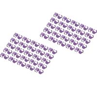 DIGITUS Clips de couleur pour câbles patch RJ45 - organisation par couleur des câbles réseau - 100 pièces - pour câbles LAN CAT 5e, CAT 6 & CAT 6A - AWG 24/7 à 27/7 - Violet