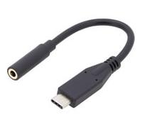 Digitus Câble adaptateur audio USB Type-C 3,5 mm M/F 0,2 m Version 3.1 bl