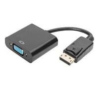 Digitus Adaptateur DisplayPort vers VGA DP mâle - HD15 femelle 0,15 m verrouillage 1080p 60Hz noir