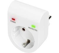 Digitus Adaptateur de protection contre les surtensions DN-95400 – Type F, LED, 16 A/3500 W – Blanc