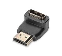DIGITUS Adaptateur Graphique HDMI - HDMI Type A vers HDMI Type A (90°) - 4K Ultra HD 60Hz - 3840 x 2160 Pixels - Noir