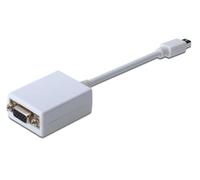Adaptateur DisplayPort, VGA Digitus AK-340412-001-W [1x Mini port Display mâle => 1x VGA femelle] 0.15 m blanc