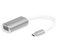 Digitus Adaptateur USB-C vers VGA – Full HD 1080p/75Hz – Câble 20 cm – Plug & Play – Argenté