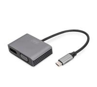 Digitus Adaptateur graphique USB Type-C¿ 4K 2 en 1 Mini DisplayPort + VGA