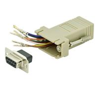 DIGITUS - Adaptateur RS-232 série - DB-9 (F) pour RJ-45 (F) - beige