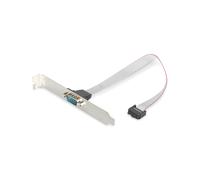 Digitus Adaptateur Série D-Sub9 vers IDC 2x5 Broches - Câble 0.25m, Compatible Cartes Mères S1836/S2054, RS-232, Full Duplex, Plug and Play