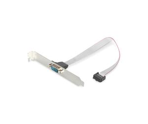 Digitus Adaptateur Série D-Sub9 vers IDC 2x5 Broches - Câble 0.25m, Compatible Cartes Mères S1836/S2054, RS-232, Full Duplex, Plug and Play