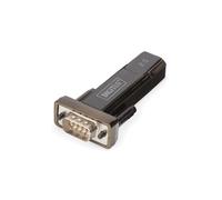 Digitus Adaptateur Série USB 2.0 RS232 DB9 Chipset FTDI (FT232RNL) Compatible Windows/macOS/Linux - Taux 75bps à 128Kbps - Réf. DA-70156