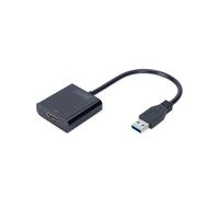 Digitus Adaptateur USB-A 3.2 Gen 1 vers HDMI, DA-70841, Résolution 1920x1080p, Compatible Double Affichage, USB Plug-and-Play, Pilote Intégré