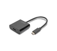 Digitus Adaptateur USB-C 3.2 Gen 1 vers HDMI 4K/60Hz - Réf. DA-70852 - Support Double Affichage - Plug-and-Play - Noir - 45x45x15mm
