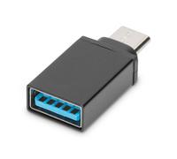 USB Type-C adapter, type C to A M/F, 3A, 5GB, 3.0 Version, bl