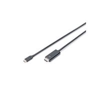 USB Type-C adapter cable, Type-C to HDMI A M/M, 2.0m, 4K/60Hz, 18GB, bl, gold