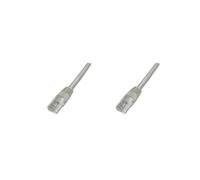 Digitus AK-1512_050 Câble Réseau 5m Cat5e U/UTP RJ-45 Mâle/Mâle Contacts Or AWG26/7 Couleur Gris pour 10/100Base-T(X)