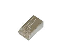 Digitus AK-219603 : Connecteur Modulaire RJ-45 CAT 6 pour Câble Rond, Corps Transparent en Polycarbonate, Contacts Nickel, UL, Vendu à l'unité