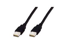 USB connection cable, type A M/M, 1.0m, USB 2.0 compatible, bl
