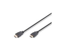 Digitus AK-330114-020-S Câble HDMI High Speed avec Ethernet 2m, HDMI Type A Mâle/Mâle, Contacts Or, Blindage Magnétique, Support 3D et 1920x1080