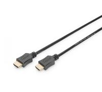 Digitus AK-330114-050-S Câble HDMI Haute Vitesse avec Ethernet 5m Noir Plaqué Or