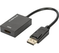 Digitus AK-340415-002-S DisplayPort / HDMI Adaptateur [1x DisplayPort mâle - 1x HDMI femelle] noir 4K UHD, blindage double, verrouillable 20.00 cm