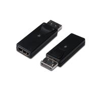 DIGITUS Adaptateur DisplayPort - DP - HDMI Type A - Noir