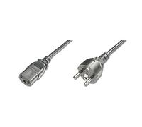 Digitus Câble d'alimentation CEE 7/7 (Type F) – C13 M/F 1,2 m H05VVF3G 0,75 mm² noir