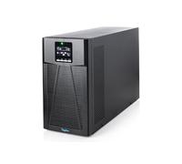 DIGITUS Alimentation sans Coupure - Système UPS en Ligne - 3 kVA 3 KW - 8 Prises IEC C13 - Facteur de Puissance 1,0 - Logiciel UPS - Ports RS232, RJ45 et USB - Tour - Onduleur - Noir