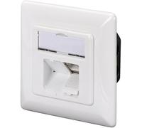DIGITUS DN-9001-N - Prise - montable sur mur - CAT 5e - STP - RJ-45 X 2 - RAL 9010