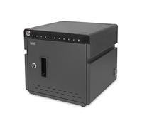 Charging desktop cabinet, 14", USB-C, UV-C 10 charge bases, fan, 345 x 360 x 370 mm