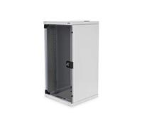 DIGITUS Armoire réseau 10 pouces - 12U - montage mural - HxLxP 592x312x300mm - profondeur utile 250mm - gris