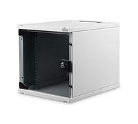DIGITUS Armoire réseau 10 pouces - 6U - montage mural - HxLxP 330x312x400mm - profondeur utile 309mm - gris