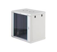 DIGITUS Armoire réseau - 19 Pouces, 12U - Non montée - Dynamic-N - Gris | Profondeur de 450 mm - Profondeur utile de 320 mm - Montage mural - Capacité de charge de 60 kg - Porte vitrée