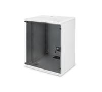 Digitus Armoire réseau 19 pouces 12U murale profondeur 400 mm porte vitrée gris charge max. 60 kg